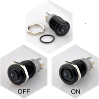 Interrupteur à bouton-poussoir étanche IP67 en acier inoxydable LEYU 10A à courant élevé 19mm 22mm avec LED RGB 1NO1NC 250V