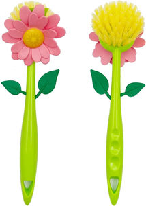 Spazzola <span class=keywords><strong>per</strong></span> piatti a forma di fiore spazzola <span class=keywords><strong>per</strong></span> lavare la cucina con vaso rimuove rapidamente le macchie spazzola <span class=keywords><strong>per</strong></span> la pulizia delle pentole - Product Image 2