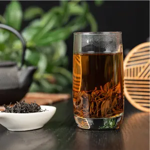 Personalizar sabores China té negro hojas sueltas venta al por mayor precio de fábrica té negro