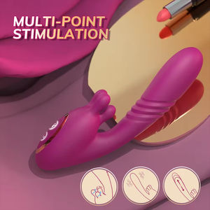 Vibradores 2 en 1 para Estimulación del Punto G, Potentes Vibradores con Movimiento de Empuje para Masaje de Senos, Juguetes Sexuales para Mujeres - Product Image 2