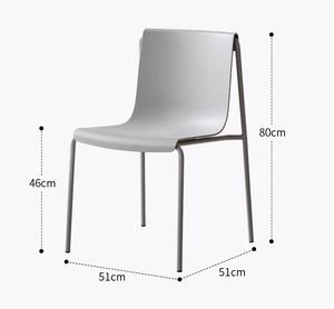 Sillas minimalistas modernas, silla de plástico hermética para Patio Hotel, para cafetería, Jardín, restaurante - Product Image 6