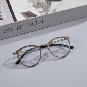 Monturas de Gafas Ultraligeras al por Mayor de Fábrica, Montura Óptica Clásica de Forma Redonda, Gafas de Varios Colores en Stock - Product Image 6