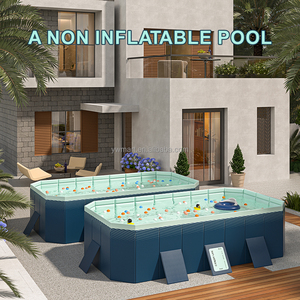 Piscina Fuori Terra Grande da 160cm, 180cm, 210cm, 260cm, 300cm, Piscina Portatile per Bambini con Accessori - Product Image 2