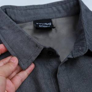 เสื้อเชิ้ตผ้าลูกฟูกแขนยาวปานกลางของผู้ชายใส่ได้ทั้งชายและหญิง, ผ้าฝ้ายระบายอากาศแขนห้าส่วนสำหรับ100% แฟชั่นฤดูร้อน - Product Image 6