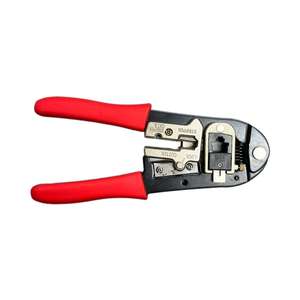 أداة تجعيد الأسلاك النمطية من الفولاذ المقاوم للصدأ الأسود، أداة يدوية للتجعيد، أداة تجعيد لمقابس <span class=keywords><strong>RJ45</strong></span> كيستون مع قدرة تجريد، الأكثر مبيعًا - Product Image 4