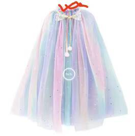 Châle de Noël pour enfants automne-hiver, voile de princesse Elsa pour fille, cape extérieure - Product Image 6