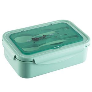 Qijia Double Layer <b>Lunch</b> <b>Box</b> Detachable Microwave Safe For <b>School</b> Work Kids Meal Storage Container - Product Image 2