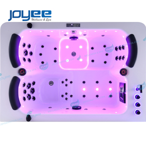Joyee Bán Buôn Điều Khiển Trong Nhà Spa 3 Người Balboa Hot Bồn Tắm Spa Trong Nhà Spa Massage Lớn Bồn Tắm Whirlpool Acrylic Jacuzzier - Product Image 4