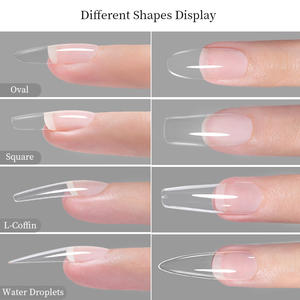 Faux ongles à presser dans un cercueil Matériau ABS de style français <span class=keywords><strong>Capsule</strong></span> Gel Ongles Système d'extension Conseils d'ongles pour l'application des doigts - Product Image 4