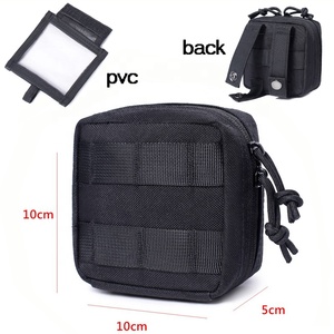 Mini bolsa de munición compacta Molle táctica, bolsa de cinturón de administración de uso <span class=keywords><strong>General</strong></span>, herramienta EDC, equipo de supervivencia de seguridad - Product Image 2