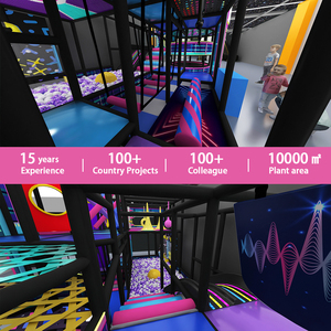 معدات مغامرات تسلق داخلية بطابع سايبربانك مع حوض كرات، صديقة للبيئة وقابلة للتخصيص في الحجم واللون - Product Image 6