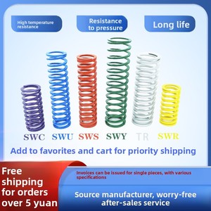 Ressort de décompression en spirale rectangulaire SWF Jaune SWL Bleu SWM Rouge SWH Vert Ligne plate Modèle standard 10-20 - Product Image 2