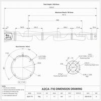 A2CA-710 Brazo Robótico Colaborativo de 7 Ejes, Carga Útil de 10 kg, Alcance de 761.5 mm, Aleación de Aluminio, DC48V 240W, Cobot de 7-DOF para Uso Industrial/Doméstico