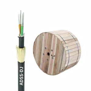 Venta directa de fábrica Cable de fibra óptica Modo único Chaqueta doble 100 Span G.652D Cable ADSS - Product Image 3