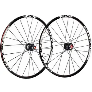 RXR MTB 자전거 Wheelset QR 액슬 26 27.5 29 인치 림 25mm 탄소 허브 디스크 Clincher 타이어 림 7-11S 자전거 바퀴