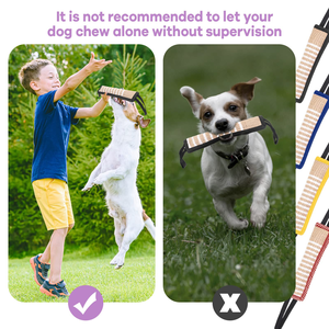 Dog Molar Training Stick Heavy-Duty Sturdy Cotton Rough Jute Fabric Dog Chew <b>Toy</b> for Teeth Grinding - Product Image 5