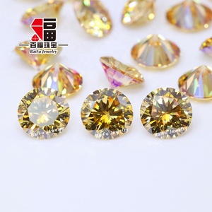 Baifu เครื่องประดับขายส่งราคาคุณภาพสูงหลวมรอบสีเข้มแชมเปญ moissanite - Product Image 2