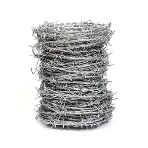 户外、驱虫剂和工艺品用铁丝网卷剃刀铁丝网，25英尺18号4点倒钩铁丝网