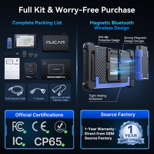 MUCAR 892BT PRO เครื่องมือวินิจฉัยรถยนต์ระบบเต็มรูปแบบ พร้อม AI ขับเคลื่อน OBD2 Topology J2534 CANFD DOIP Coding ระดับมืออาชีพ - Product Image 6