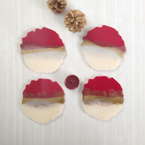 Posavasos de resina más vendidos, diseño de lujo hecho a mano para uso en el hogar y la Oficina, posavasos de forma Irregular de piedra, prevención de arañazos 2025 - Product Image 1