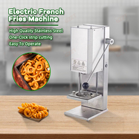 Machine électrique professionnelle à épaisseur réglable (3mm-10mm) pour la découpe en spirale de taro, radis, carotte et la fabrication de frites bouclées