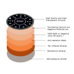 Bouclier quantique rond noir <span class=keywords><strong>Anti</strong></span>-Radiation <span class=keywords><strong>pour</strong></span> <span class=keywords><strong>téléphone</strong></span> <span class=keywords><strong>portable</strong></span> 5G, Protection EMF, autocollant <span class=keywords><strong>Anti</strong></span>-Radiation en promotion - Product Image 3