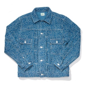 แจ็คเก็ตยีนส์แจ็คการ์ดหนานุ่มสไตล์สตรีทแวร์สุดเท่  แบบยูนิเซ็กส์ - Product Image 1