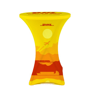 Biểu Tượng Tùy Chỉnh Cocktail Bảng Bao Gồm Spandex Được Trang Bị Căng Vuông Góc Vòng Cao Top Bar Bảng Bìa - Product Image 1