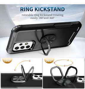 3 in 1 custodie per telefoni ibridi anello di supporto antiurto per Samsung Galaxy A12 A13 A52 A33 A53 <span class=keywords><strong>A73</strong></span> <span class=keywords><strong>5G</strong></span> Cover posteriore protezione cellulare - Product Image 4