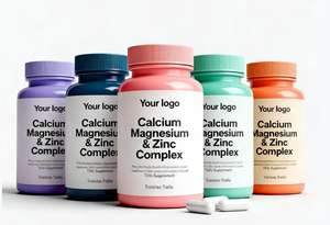 OEM Calcium Magnesium en Zink Complex Pillen Supplement Magnesium Glycinaat Capsules met Zink - Product Image 5