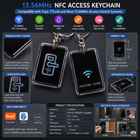 13.56Mhz IC Card Tuya TTlock BLE Carte de verrouillage de porte intelligente électronique Serrures d'empreintes digitales intelligentes numériques Déverrouiller une petite carte RFID
