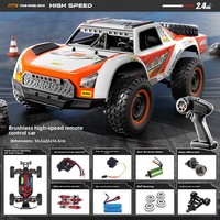 Voiture télécommandée tout-terrain 4x4 haute vitesse à moteur brushless 1:10, 4 canaux, prête à l'emploi, Monster Truck