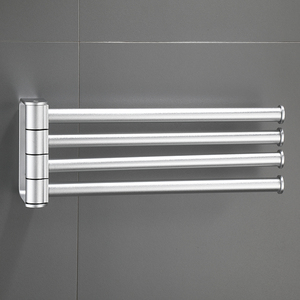 Aluminium Draaibare Handdoekstang Met 4 Staven Swing Arm Handdoekhouder Draaibare Handdoekhouder - Product Image 5