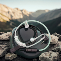 BinQi personnalisé filaire crochet d'oreille casque 3.5mm Interface Microphone écouteurs Radio bidirectionnelle talkie-walkie écoute de musique ANC IPX5
