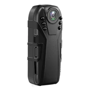 Mini Body Camera Sports DV Camcorder 1080P IR Night Vision Small Security Camera Body Worn Camera