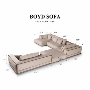 High Quality Genuine Leather Modular Italian Modern Luxury Body Sectional <b>Sofa</b> Villa - Product Image 3
