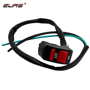 Eurs 22Mm Tay Lái Chuyển Đổi Mới 12V ATV Điện Tử Xe Đạp Xe Tay Ga Xe Máy Ánh Sáng Bullet Nối Nhựa Xe Máy On-Off Push - Product Image 6