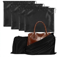 Housse de protection en satin doux avec cordon de serrage pour sacs à main féminins – Sac de rangement et pochette anti-poussière pour emballage de protection