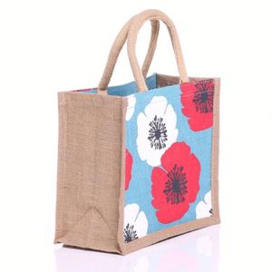 Sac fourre-tout en toile de jute personnalisé pour les courses, sac publicitaire promotionnel - Product Image 2