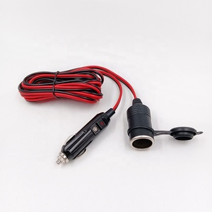 ที่จุดบุหรี่ปลั๊กตัวผู้12/24V ปลั๊กตัวผู้ไปยังเต้ารับตัวเมีย - Product Image 1