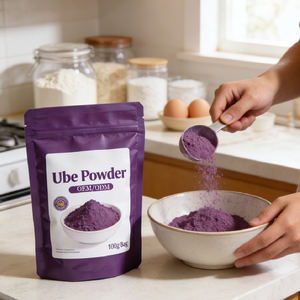 ผงมันเทศม่วงบรรจุถุงแบบฉลากส่วนตัว ผงอูเบออร์แกนิกแบบขายส่ง - Product Image 3