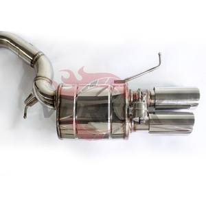 Sistema de Escape Catback Vortex SS304 para BMW F06 F12 F13 640i 650i con Sistema Valvetronic, Tubo en X y Puntas Cuádruples Plateadas, Kit de Rendimiento - Product Image 5