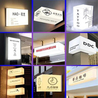 Boîte à lumière LED en aluminium avec logo personnalisé, décoration extérieure pour entreprise, montage mural, étanche, haute luminosité, signalisation néon certifiée CE