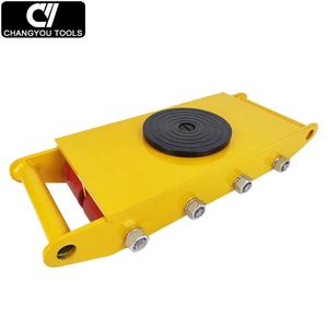 Carretilla de Carga Resistente CRA-12 con Plataforma Giratoria y Gato Hidráulico para <span class=keywords><strong>Mover</strong></span> Equipos de Carga Pesada, Remolque, Plataforma Rodante - Product Image 2