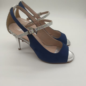 <span class=keywords><strong>Zapatos</strong></span> de Baile Latinos de Tacón Delgado de 8.5cm de Cuero Genuino Negro de la Marca Evkoodance para Tango, Salsa, <span class=keywords><strong>Flamenco</strong></span>, Modelo Evk25111202 - Product Image 2