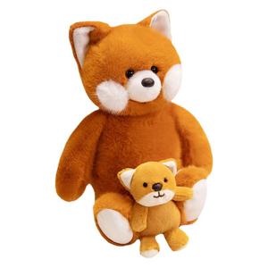 Jouets en peluche de la série mère-enfant, poupée canard, adorable chiot en peluche, poupée de confort pour enfants, coton PP, 25 cm, cadeau d'anniversaire - Product Image 5