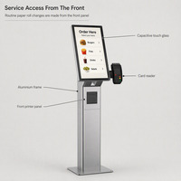 Écran tactile capacitif Android Windows pour kiosque, idéal pour centres commerciaux, banques, hôpitaux et administrations