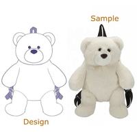 Sacs à dos en peluche personnalisés avec logo, de haute qualité, fournis directement par l'usine, pour animaux de compagnie