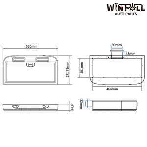 Hotte de cuisine 12V en acier inoxydable avec filtre à mailles pour camping-car et caravane, avec éclairage et interrupteur à bouton - Product Image 4