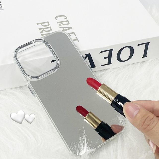 Makeup Mirror Mobile Phone Case for iphone 17 16 15 Pro Max New Custom Luxury Designer Mirror Shell Phone Cover 14 13 12 11 XR